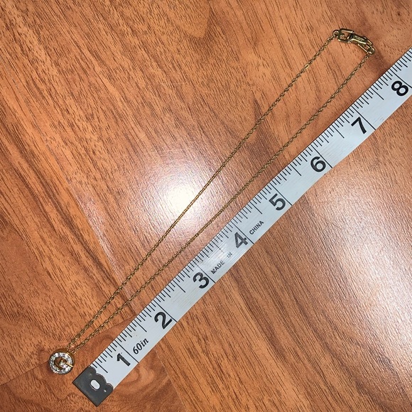 Authentic Givenchy Rhinestone "G" Logo Necklace - Picture 3 of 8